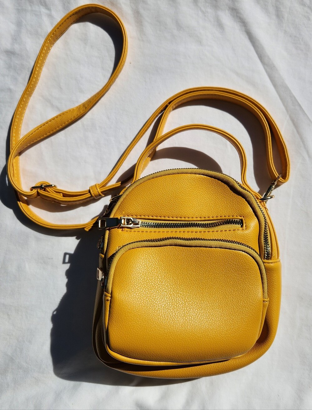 Mustard Yellow Crossbody Bag - Women's Shoulder Bag